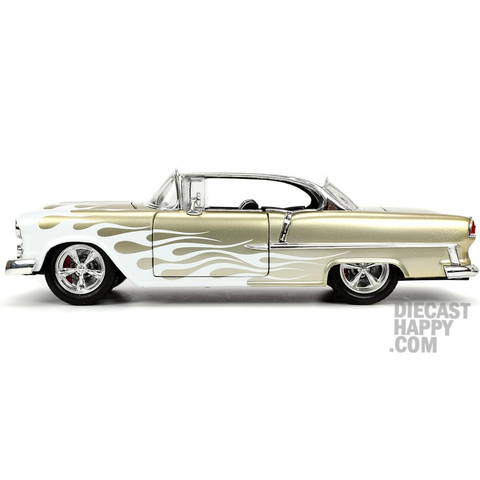 1955 Chevy Bel-Air 1:24 Scale Diecast Model Gold by Jada