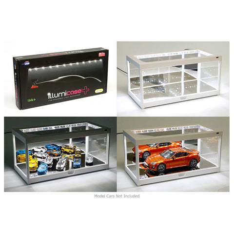 illumicase+ USB Powered LED Showcase Display Case in White