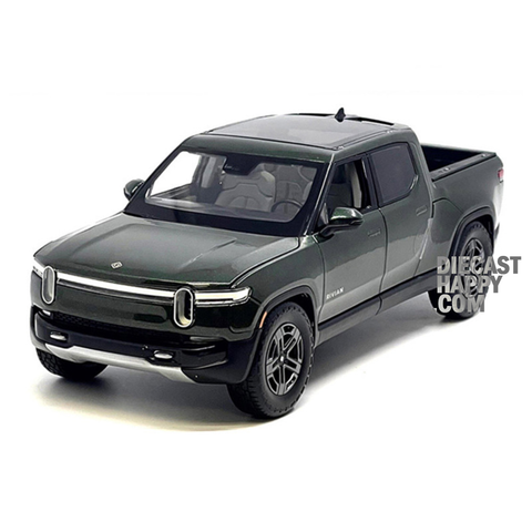 2026 Rivian R1T Pick Up Truck Forest Green 1:18 Scale Diecast Model by Maisto 31466
