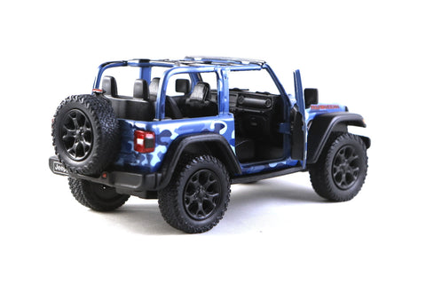 Jeep Wrangler Rubicon 4x4 1:32 Scale Camo Off-Road by Kinsmart (SET OF 3) green brown blue Camouflage