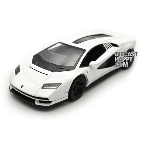 2022 Lamborghini Countach 1:38 Scale Diecast Model White by Kinsmart