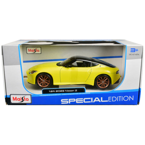 2023 Nissan Z 1:24 Scale Diecast Model Yellow by Maisto 32904YL