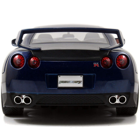 Fast & Furious Brian's 2009 Nissan GT-R R35 1:18 Scale Diecast Model Blue by Jada 97035