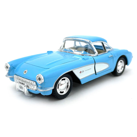 1957 Chevrolet Corvette 1:34 Scale Diecast Model Blue by Kinsmart