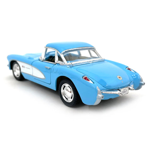 1957 Chevrolet Corvette 1:34 Scale Diecast Model Blue by Kinsmart