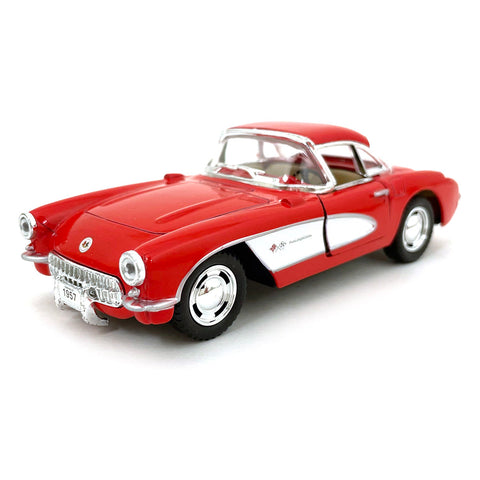 1957 Chevrolet Corvette 1:34 Scale Diecast Model Red by Kinsmart