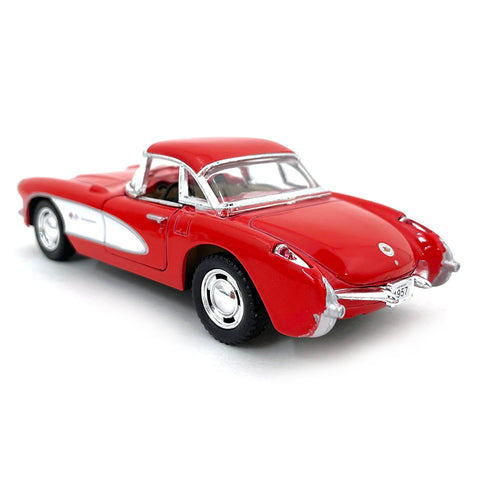1957 Chevrolet Corvette 1:34 Scale Diecast Model Red by Kinsmart