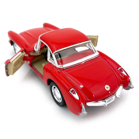 1957 Chevrolet Corvette 1:34 Scale Diecast Model Red by Kinsmart