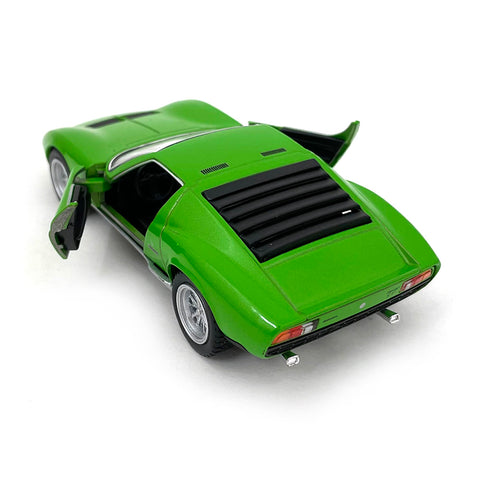 1971 Lamborghini Miura P400 1:34 Scale Diecast Model Green by Kinsmart