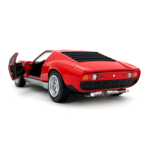 1971 Lamborghini Miura P400 1:34 Scale Diecast Model Red by Kinsmart