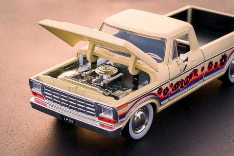 I Love The 70's 1979 Ford F-150 1:24 Scale Diecast Model Beige with Decals by Jada 31609
