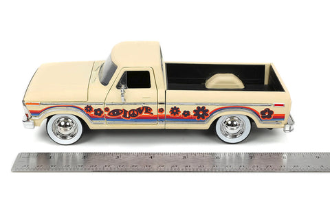 I Love The 70's 1979 Ford F-150 1:24 Scale Diecast Model Beige with Decals by Jada 31609