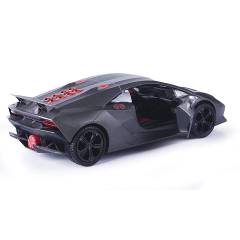 2011 Lamborghini Sesto Elemento 1:24 Scale Diecast Model Gunmetal / Metallic Pearl Black by Motor Max