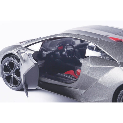 2011 Lamborghini Sesto Elemento 1:24 Scale Diecast Model Gunmetal / Metallic Pearl Black by Motor Max