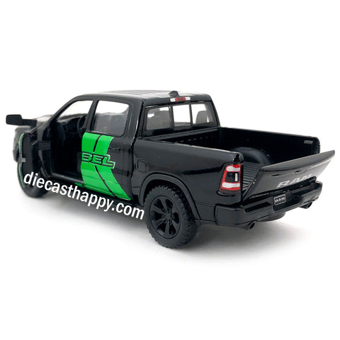 2019 Dodge Ram 1500 Livery Edition Pick Up Truck 1:46 Scale Diecast Model Black by Kinsmart