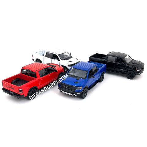 2019 Dodge Ram 1500 Pick Up Truck 1:46 Scale Diecast Model by Kinsmart (SET OF 4)