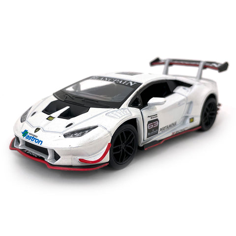 2019 Lamborghini Huracán LP620-2 Super Trofeo 1:36 Scale Diecast Model White by Kinsmart
