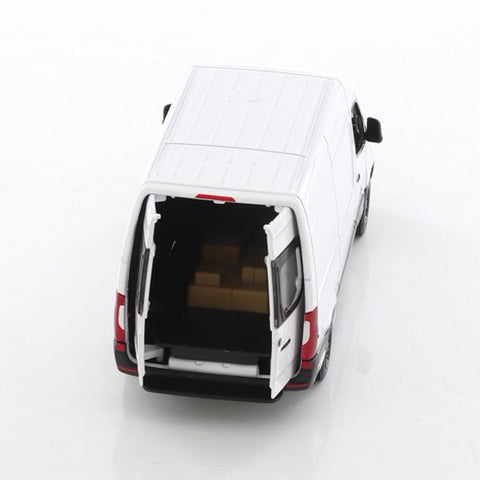 DHL Delivery Truck 2020 Mercedes Benz Sprinter Cargo Van 1:48 Scale Diecast Model Yellow by Kinsmart diecasthappy.com