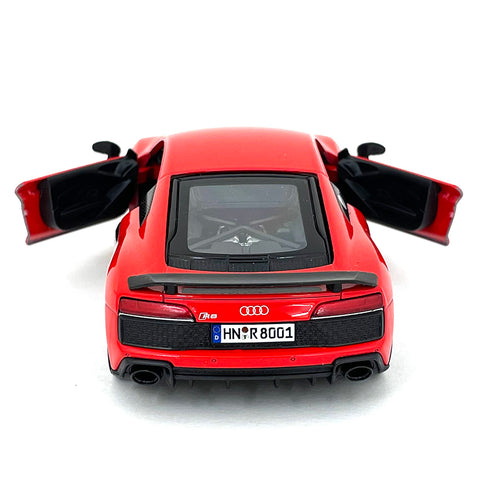 2021 Audi R8 1:36 Scale Diecast Model Red by Kinsmart diecasthappy.com
