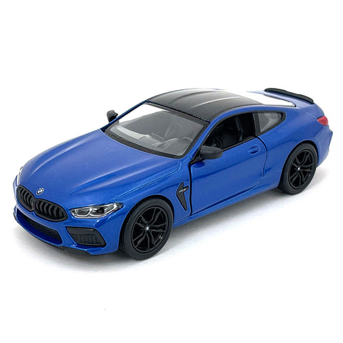 2021 BMW M8 Competition Coupe 1:38 Scale Diecast Model Blue by Kinsmart