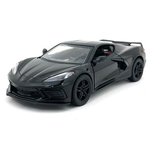 2021 Chevy Corvette C8 1:36 Scale Diecast Model Black by Kinsmart