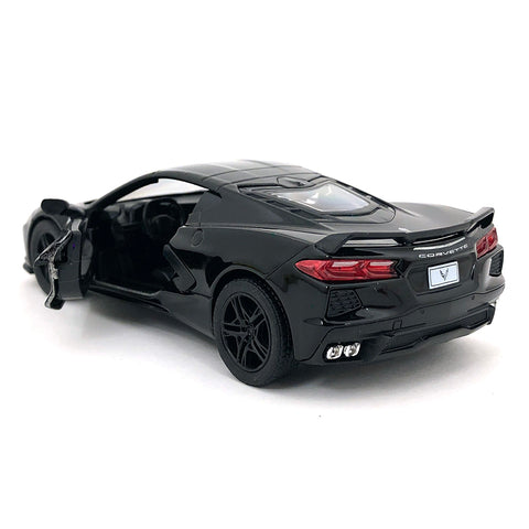 2021 Chevy Corvette C8 1:36 Scale Diecast Model Black by Kinsmart