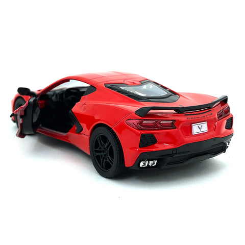 2021 Chevy Corvette C8 1:36 Scale Diecast Model Red by Kinsmart