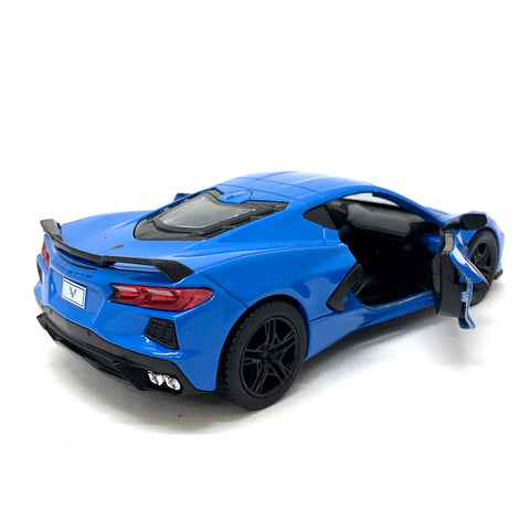 2021 Chevy Corvette C8 1:36 Scale Diecast Model Yellow/Black/Blue/Red by Kinsmart (SET OF 4)