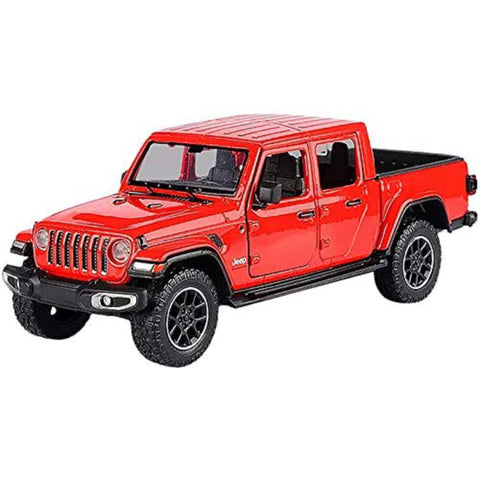 2021 Jeep Gladiator Overland Closed Top 1:27 Scale Diecast Model Red by Motor Max 79365