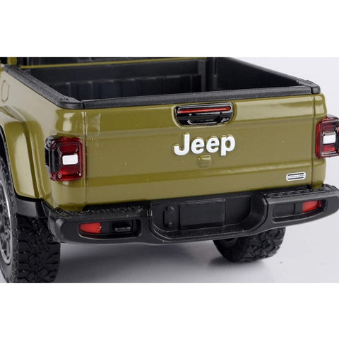 2021 Jeep Gladiator Overland Open Top 1:27 Scale Diecast Model Green by Motor Max 79367