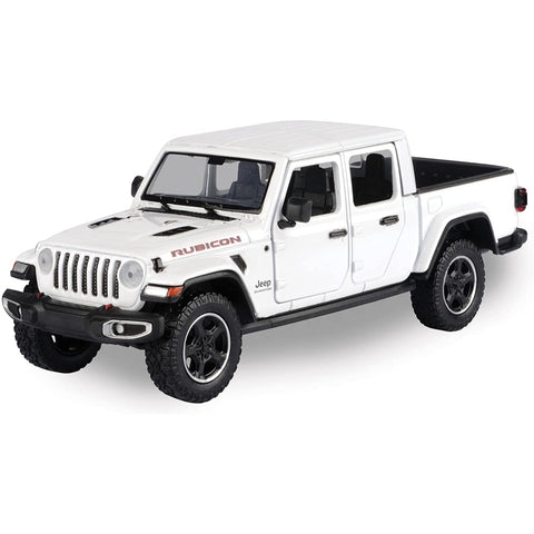 2021 Jeep Gladiator Rubicon Closed Top 1:27 Scale Diecast Model White by Motor Max 79368