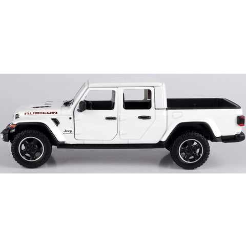 2021 Jeep Gladiator Rubicon Closed Top 1:27 Scale Diecast Model White by Motor Max 79368