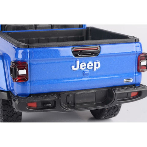 2021 Jeep Gladiator Rubicon Open Top 1:27 Scale Diecast Model Blue by Motor Max 79370