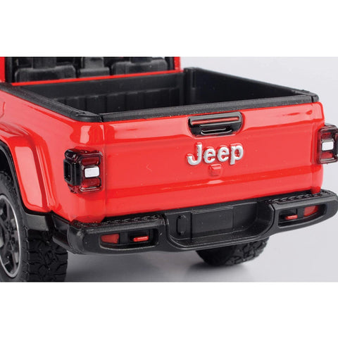 2021 Jeep Gladiator Rubicon Open Top 1:27 Scale Diecast Model Red by Motor Max 79370