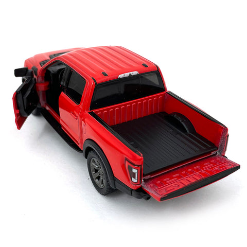 2022 Ford F-150 Raptor Pickup 1:46 Scale Diecast Model Red by Kinsmart