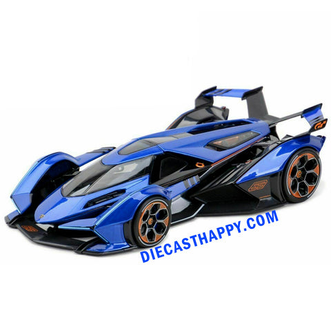 2019 Lamborghini V12 Vision Gran Turismo 1:18 Scale Diecast Model Blue by Maisto 31454