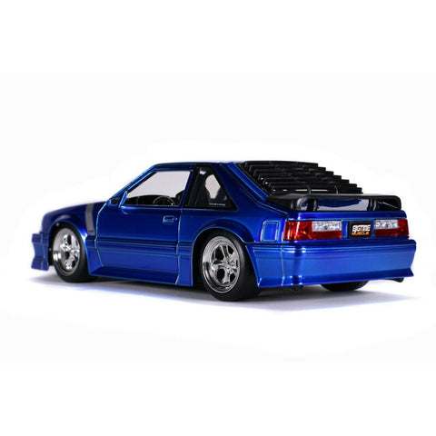 Bigtime Muscle 1989 Ford Mustang GT 1:24 Scale Diecast Model Blue by Jada 31863