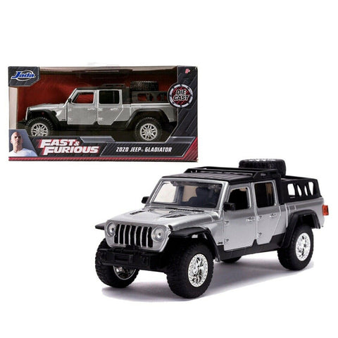 Fast & Furious 2020 Jeep Gladiator 1:24 Scale Diecast Model Silver by Jada 31984