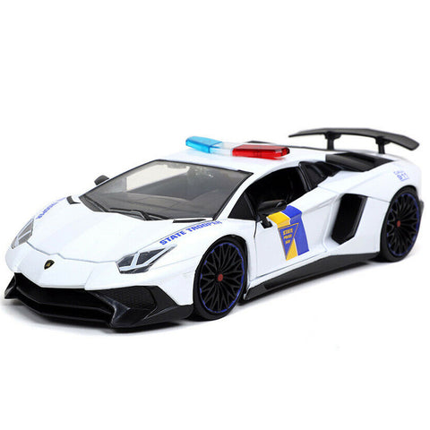 Hyper Spec 2017 Lamborghini Aventador SV LP750-4 1:24 State Trooper Police Car by Jada 32276