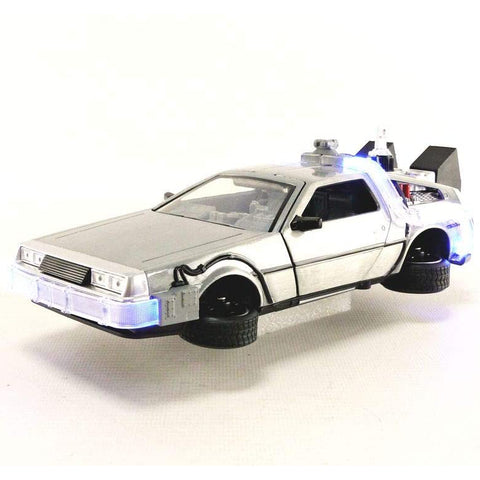 1983 Delorean DMC Back to the Future Part II Time Machine 1:24 Scale Diecast Model by Jada 31468