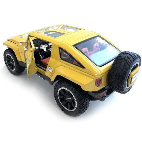 2008 GMC Hummer HX Concept w/ Removable Top 1:24 Yellow 34285-YL (No Window Box)