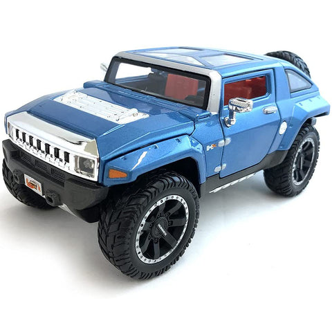 2008 GMC Hummer HX Concept w/ Removable Top 1:24 Light Blue 34285-BL (No Window Box)