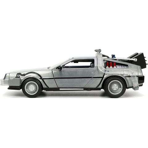 1983 Delorean DMC Back to the Future Time Machine 1:24 Scale Diecast Model by Jada 32911