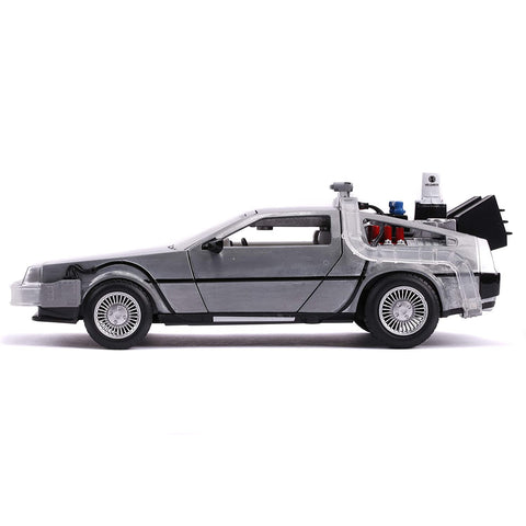 1983 Delorean DMC Back to the Future Part II Time Machine 1:24 Scale Diecast Model by Jada 31468