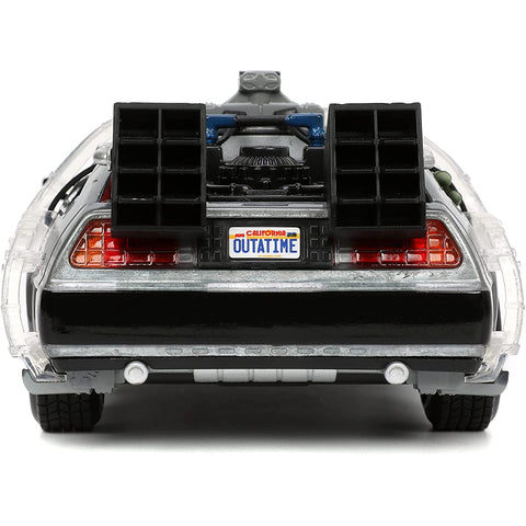 1983 Delorean DMC Back to the Future Time Machine 1:24 Scale Diecast Model by Jada 32911