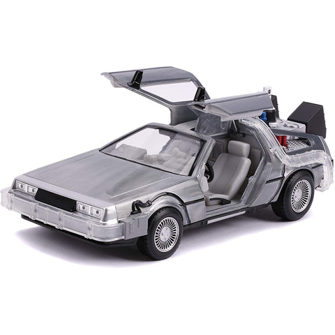 1983 Delorean DMC Back to the Future Part II Time Machine 1:24 Scale Diecast Model by Jada 31468
