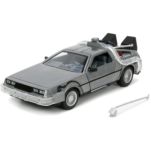 1983 Delorean DMC Back to the Future Time Machine 1:24 Scale Diecast Model by Jada 32911
