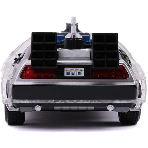 1983 Delorean DMC Back to the Future Part II Time Machine 1:24 Scale Diecast Model by Jada 31468