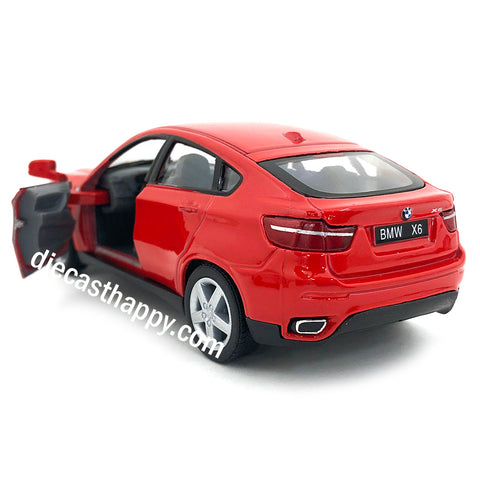 BMW X6 1:38 Scale Diecast Model Red by Kinsmart