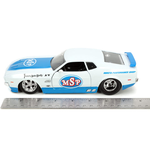 Bigtime Muscle 1973 Ford Mustang Mach 1 1:24 Scale Diecast Model Glossy White by Jada 33858